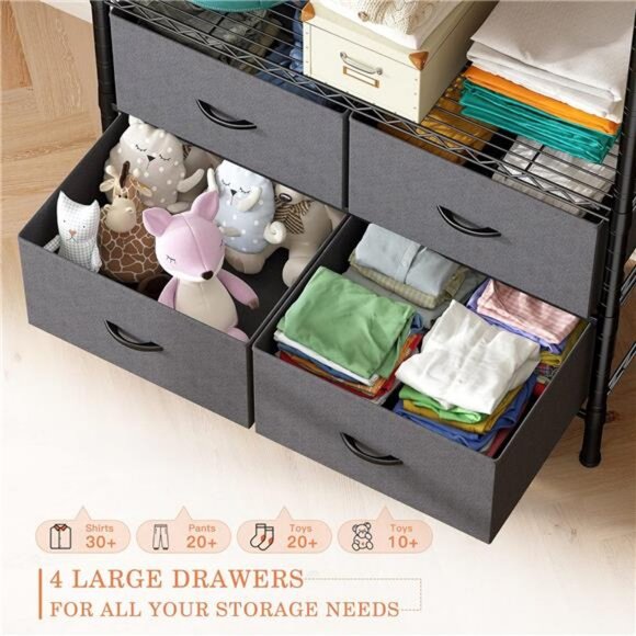 Clothes Rack, Clothing Racks for Hanging Clothes Rack Heavy Duty Clothing Rack - Picture 5 of 7